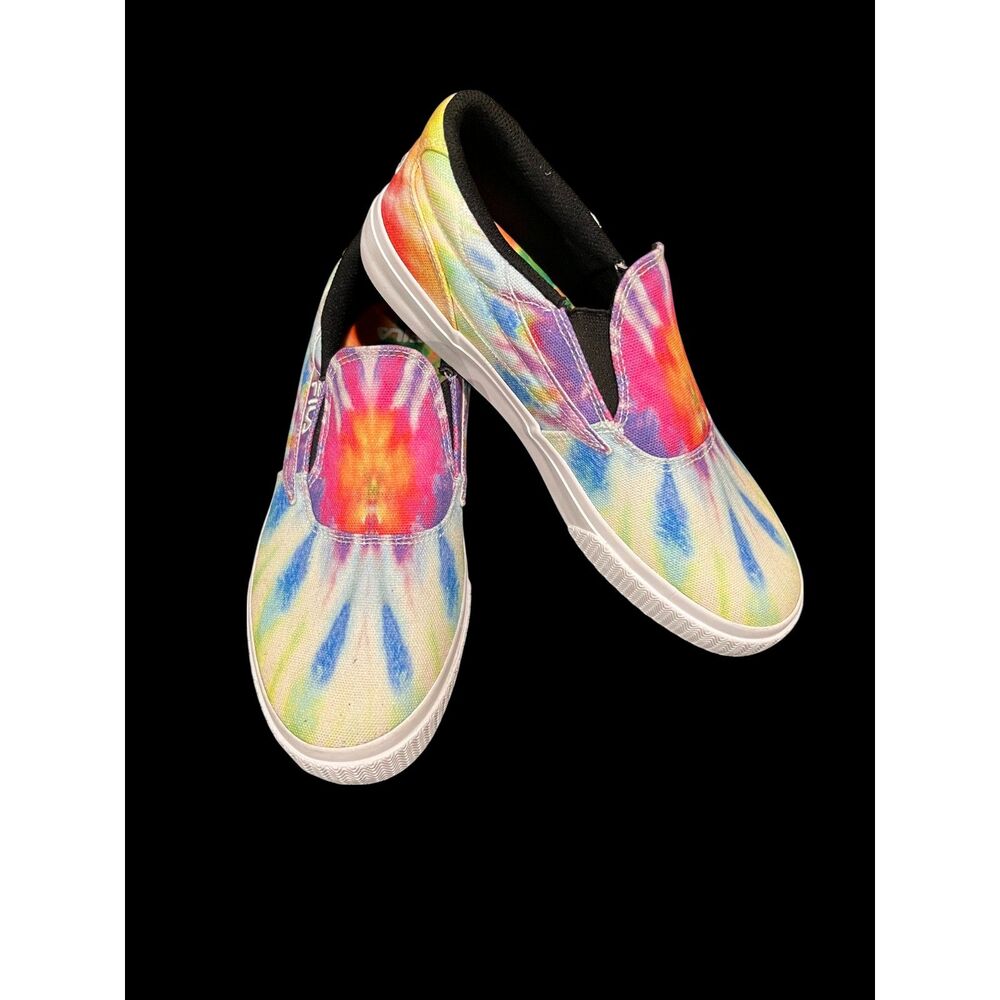 Women's FILA Slip On Tie Die Tennis Shoes Sneakers Sz 7.5